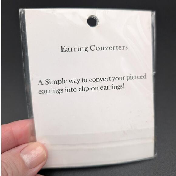 Masquerade Gold Earring Converters 4 Pack Pierced To Clip-On Easy Jewelry DIY - Picture 2 of 4